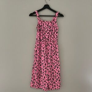 Wonder Nation Girls Leopard Pattern Romper- Size 7-8